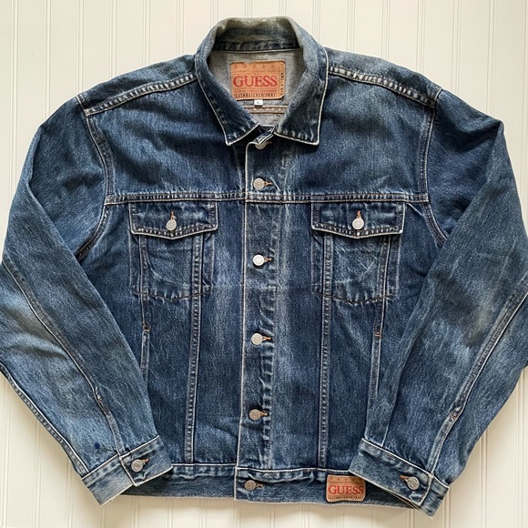 Guess Other - GUESS  Vintage  4 Pocket Denim Jacket!  L